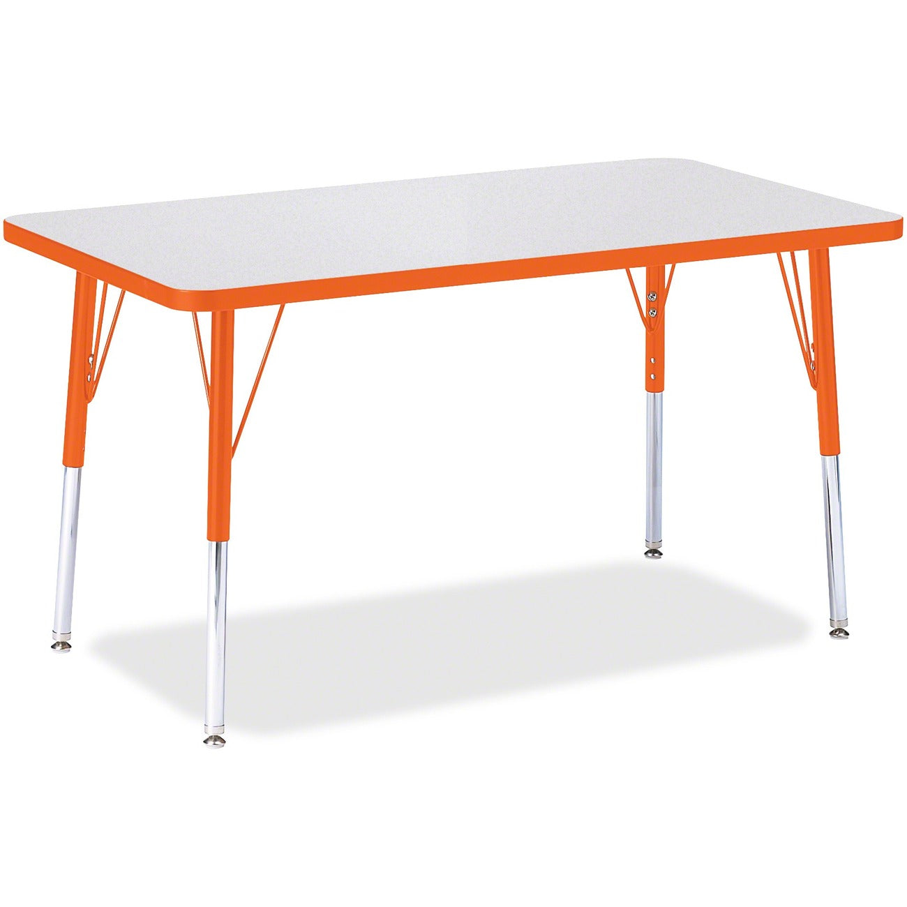 Rectangle Table 24x36 Gray Orange