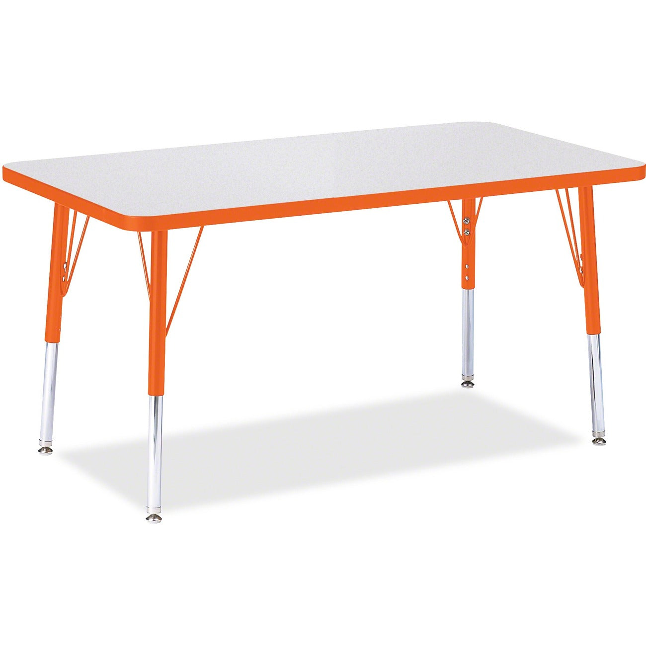 Rectangle Table 24x36 Gray Orange