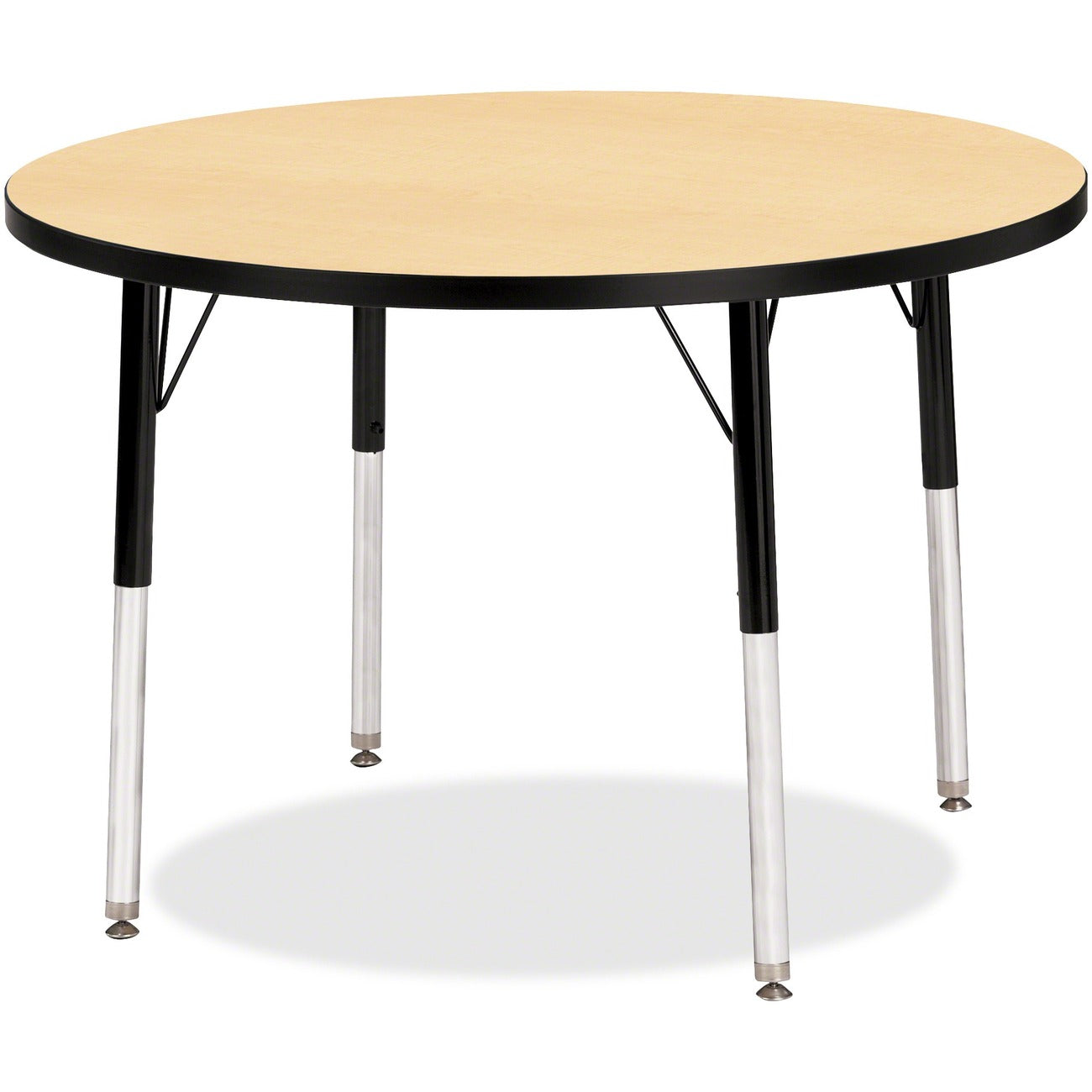 Activity Table 36 inch Round Maple Black