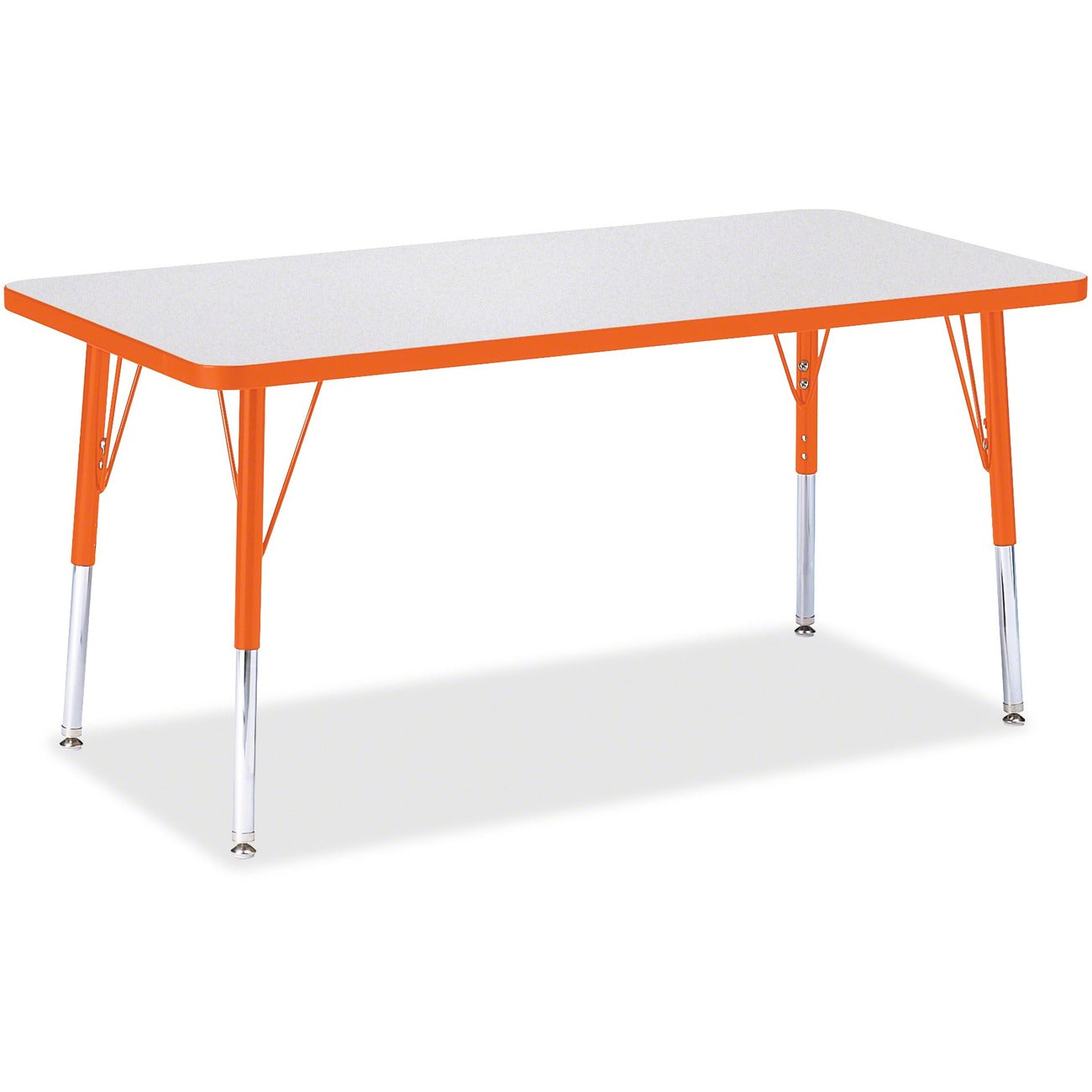 Rectangle Table 24x48 Gray Orange