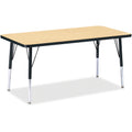 Rectangle Table 24x48 Maple Black