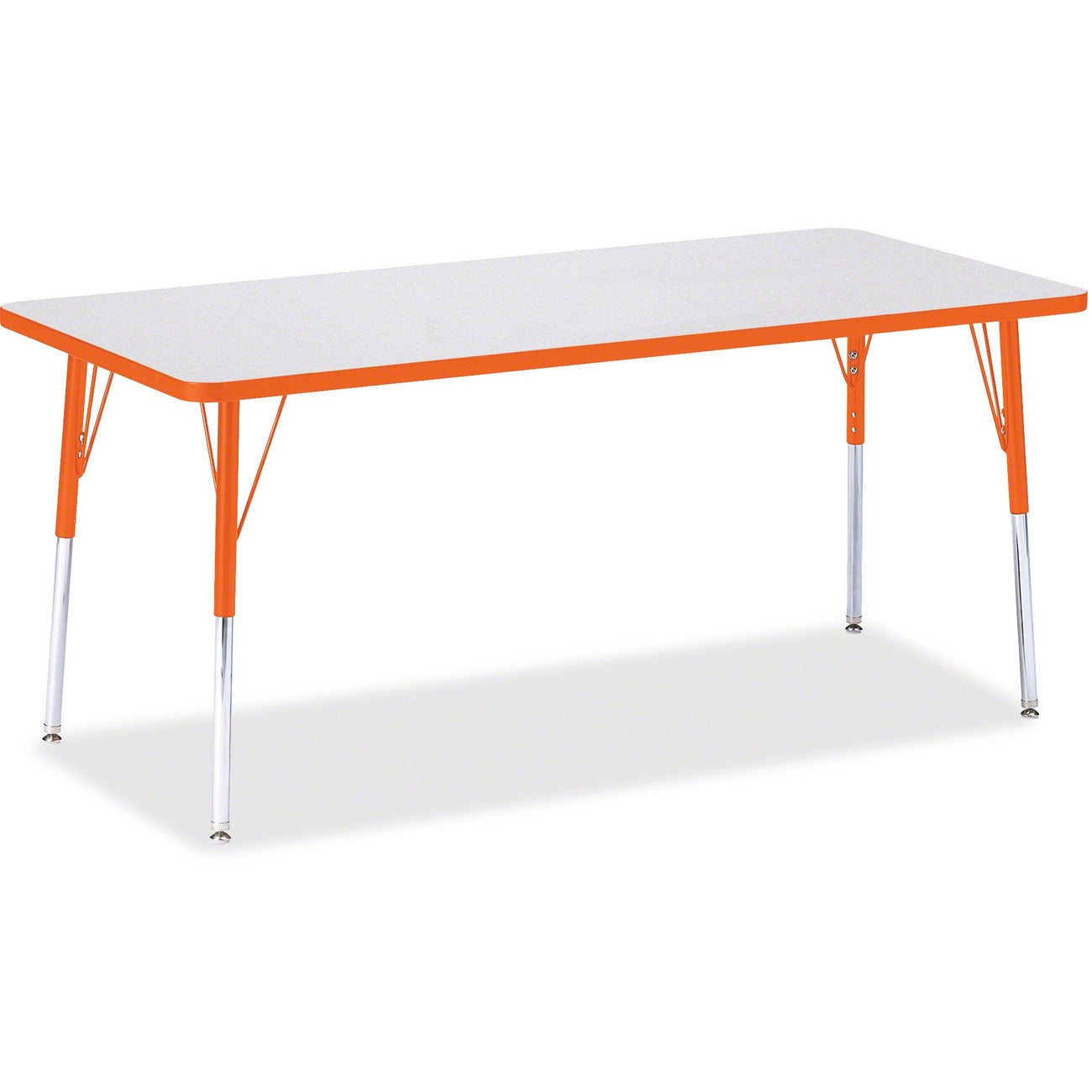 Rectangle Table 30x72 Gray Orange