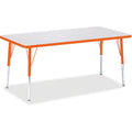 Rectangle Table 30x60 Gray Orange