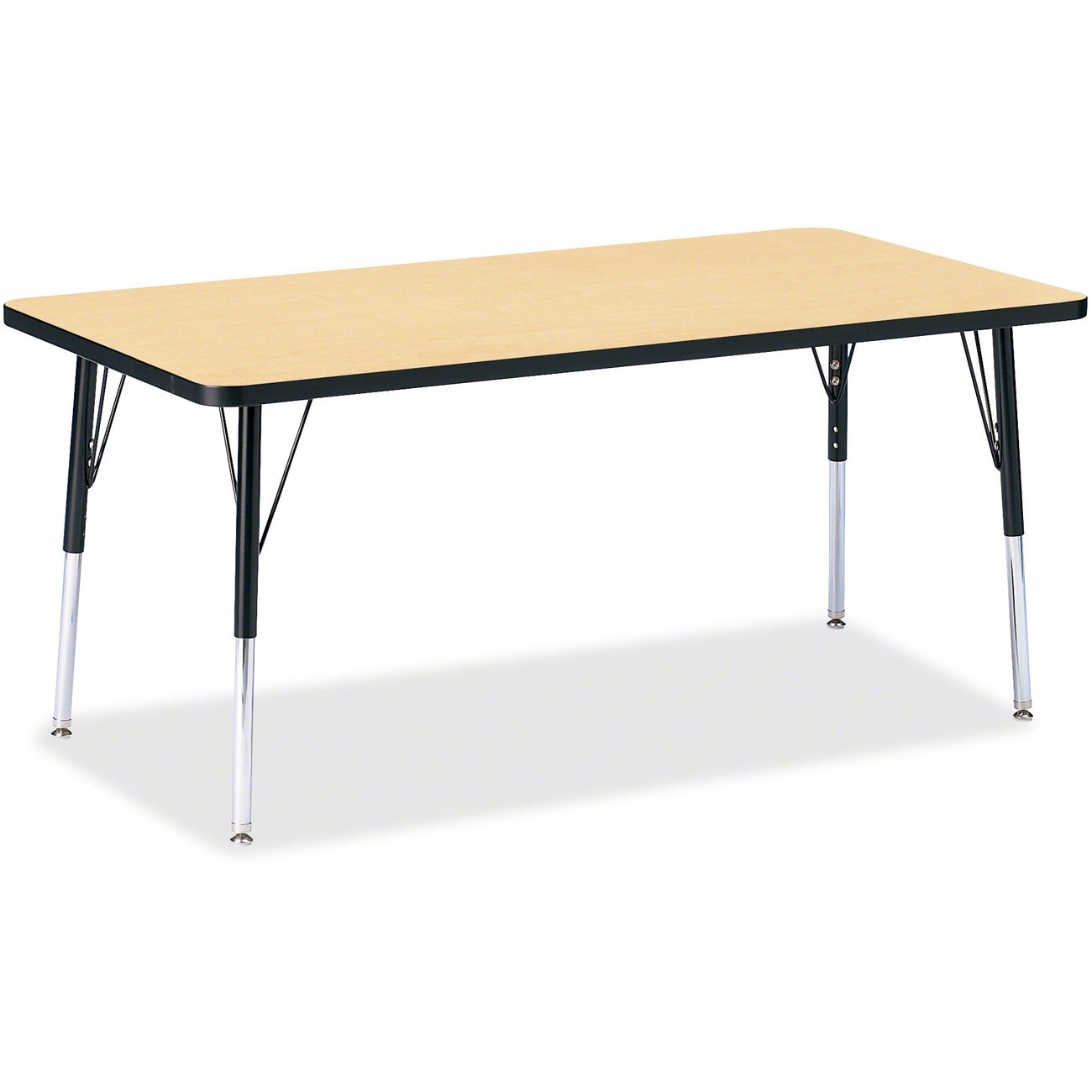 Rectangle Table 30x60 Maple Black