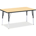 Rectangle Table 30x48 Maple Black