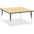 Square Table 48x48 Maple Black
