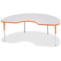 Kidney Table 48x72 Gray Orange