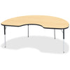 Table Kidney 48X72 Maple/Bk