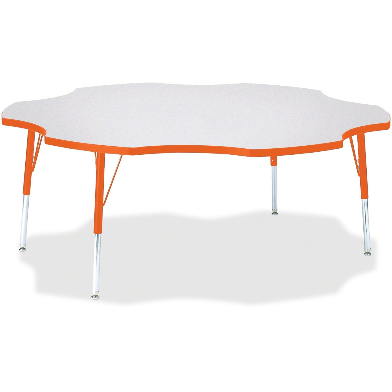Six Leaf Table 60 inch Gray Orange