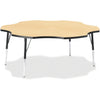 Table Six Leaf 60" Maple/Bk