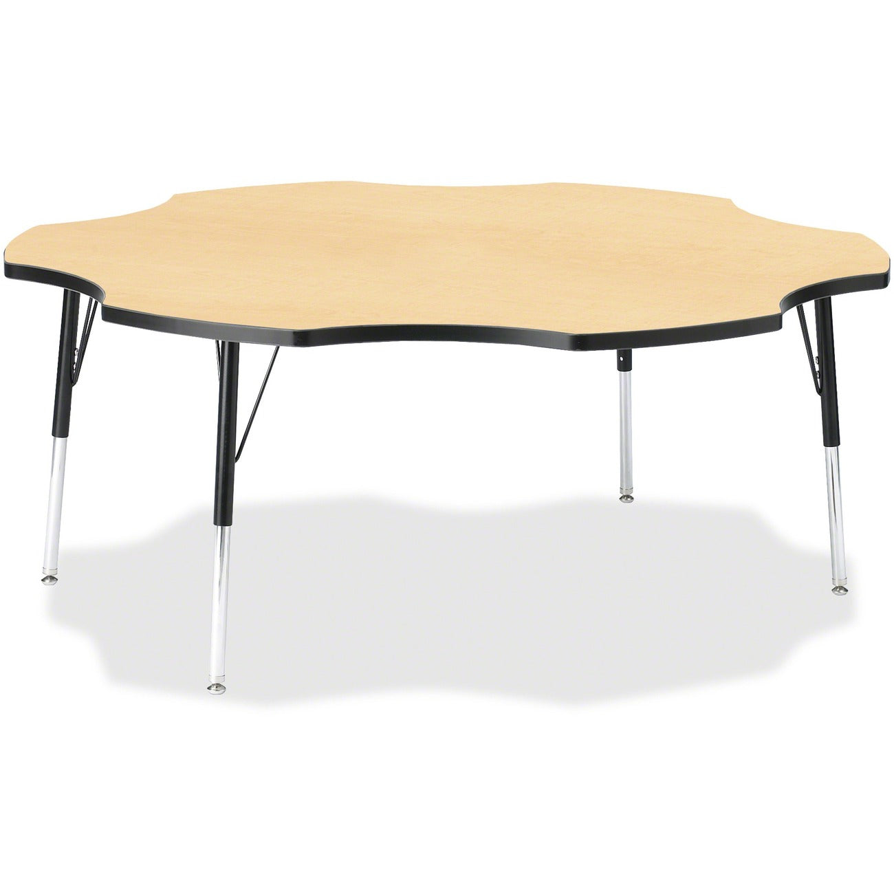 Six Leaf Table 60 inch Maple Black
