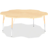Jonti-Craft Berries Adult Maple Laminate Six-leaf Table