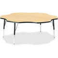 Six Leaf Table 60 inch Maple Black