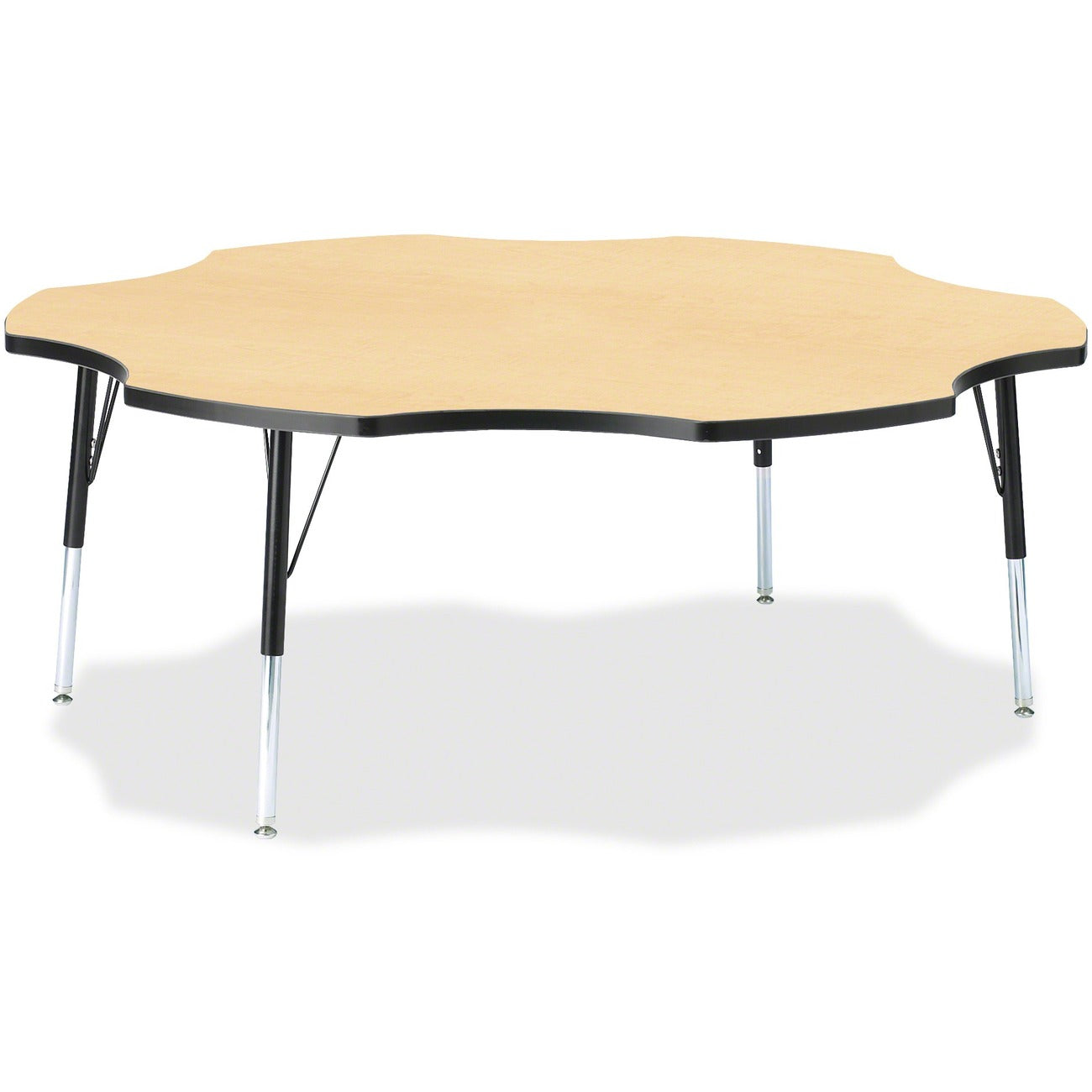 Six Leaf Table 60 inch Maple Black