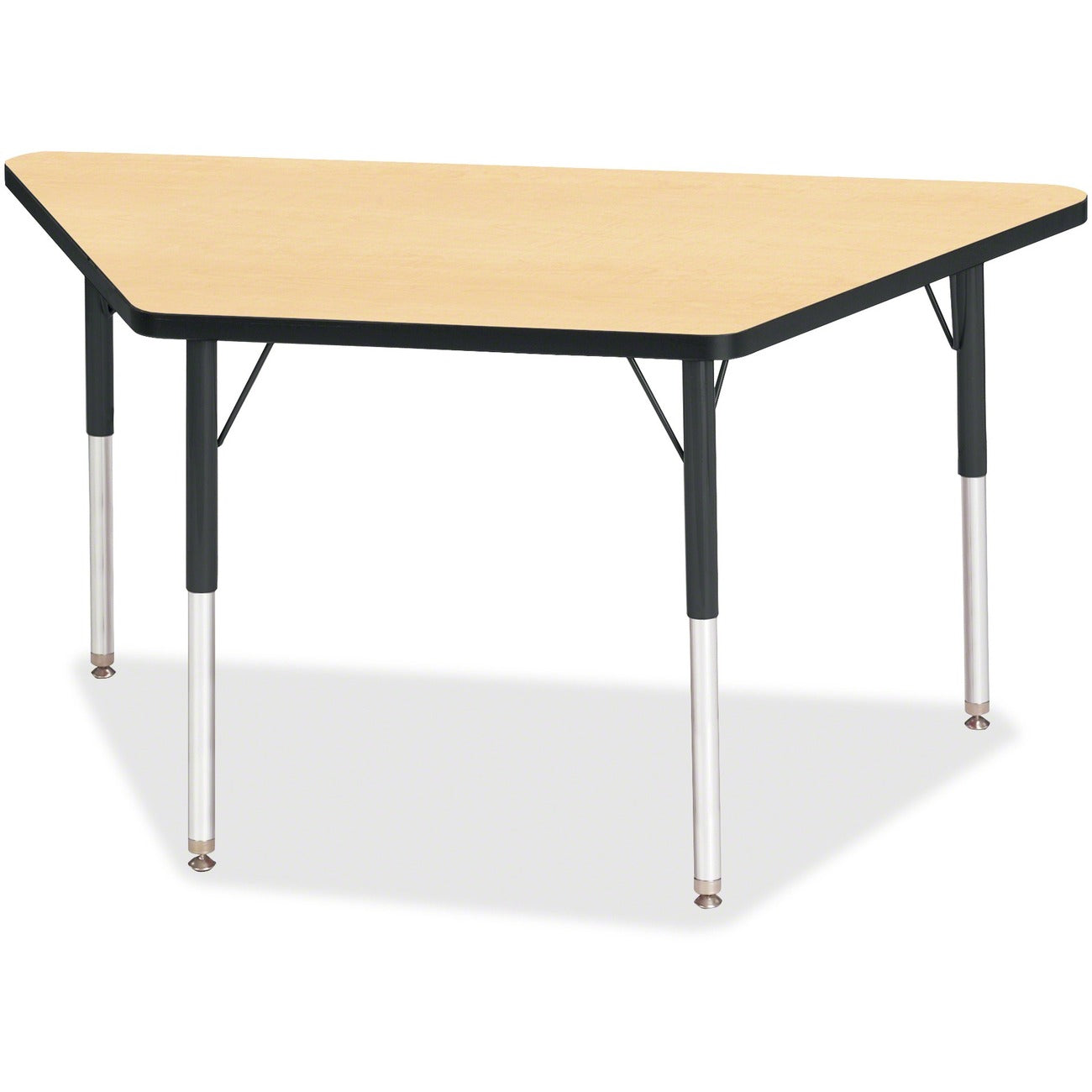 Trapezoid Table 24x48 Maple Black