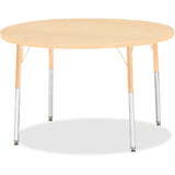 Jonti-Craft Berries Adult Height Maple Top/Edge Round Table