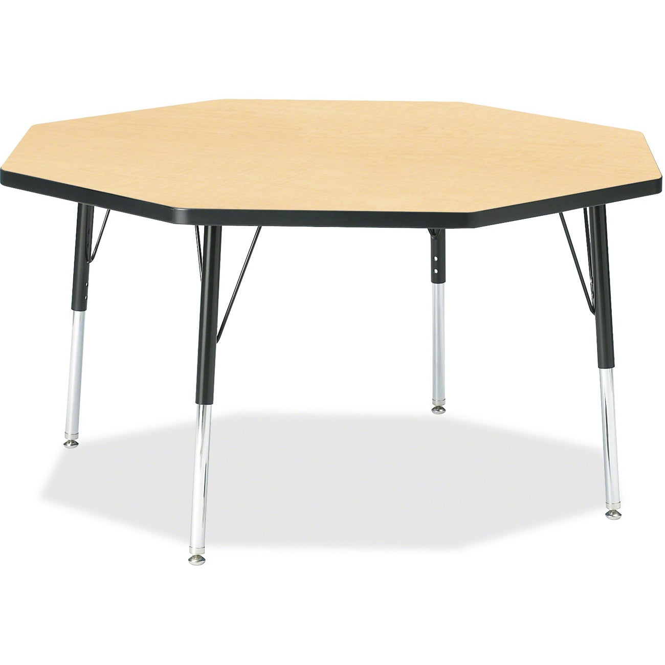 Octagon Table 48x48 Maple Black