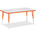 Rectangle Table 30x48 Gray Orange
