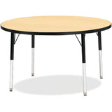 Jonti-Craft Berries Elementary Height Classic Round Color Top Table