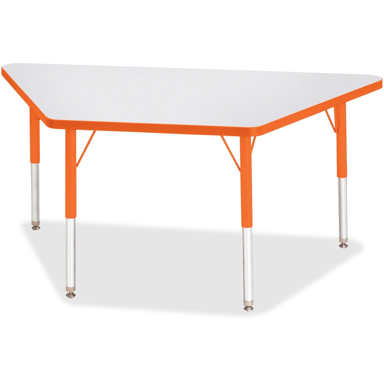 Trapezoid Table 24x48 Gray Orange
