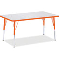 Rectangle Table 30x48 Gray Orange