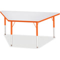 Trapezoid Table 30x60 Gray Orange