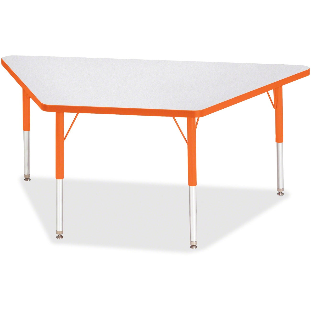 Trapezoid Table 30x60 Gray Orange