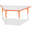 Trapezoid Table 30x60 Gray Orange