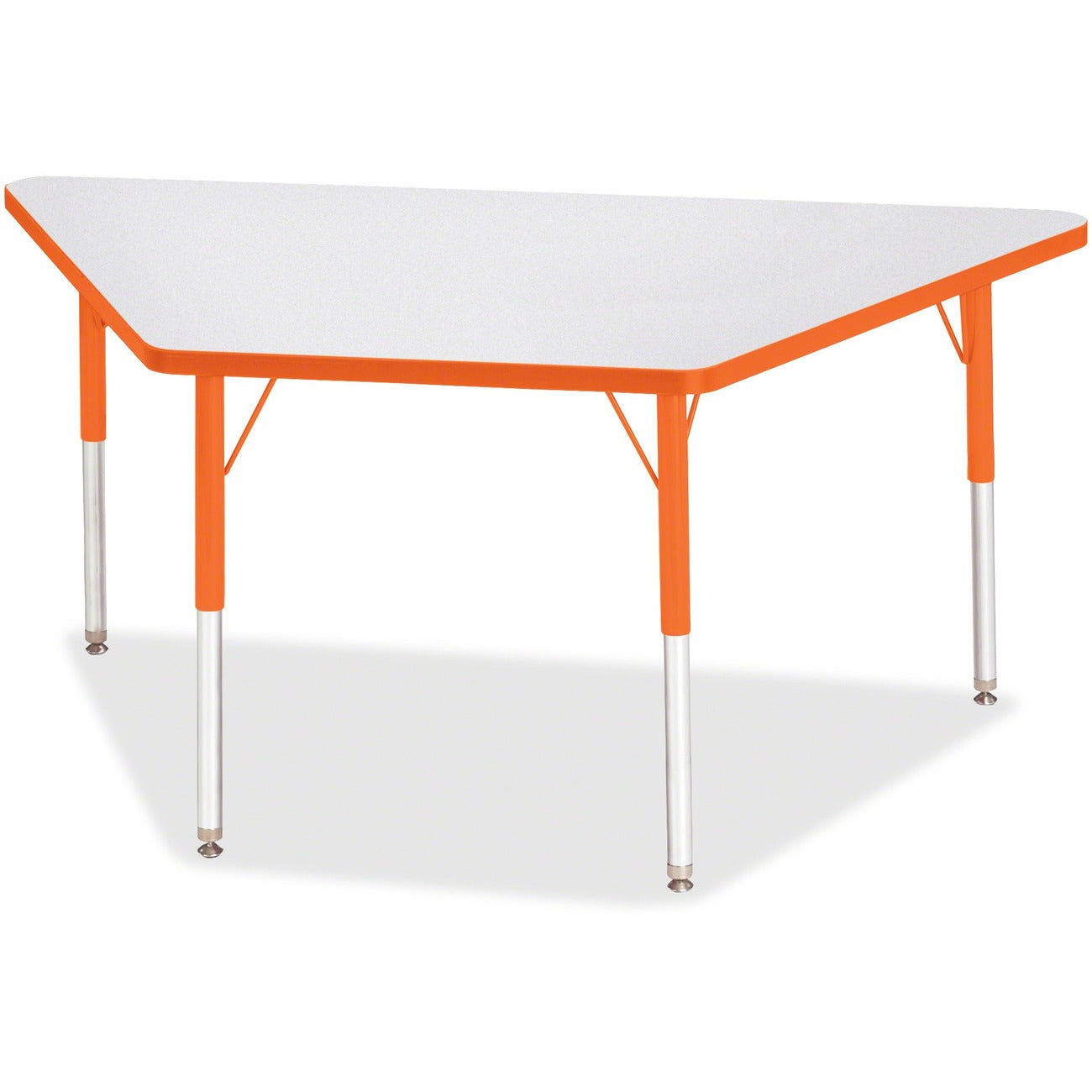 Trapezoid Table 30x60 Gray Orange