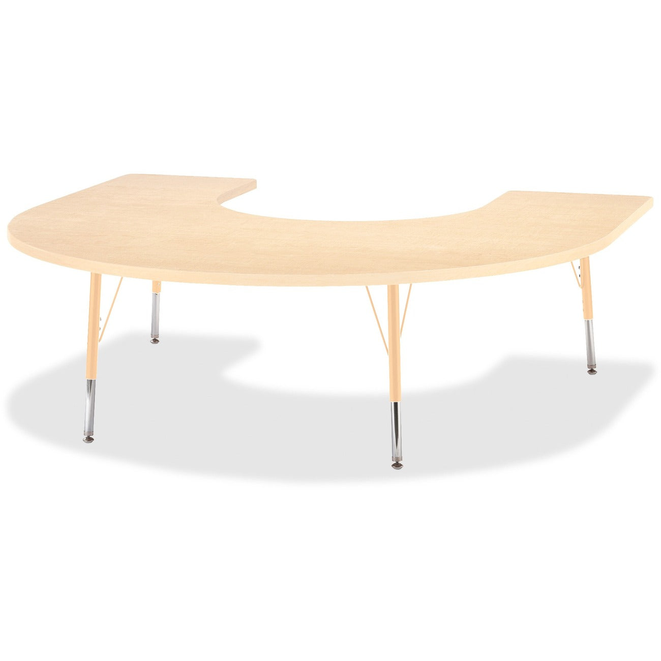 Horseshoe Table 60x66 Maple