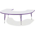 Horseshoe Table 60x66 Gray Purple