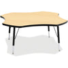 Table Four Leaf 48" Mpl/Bk