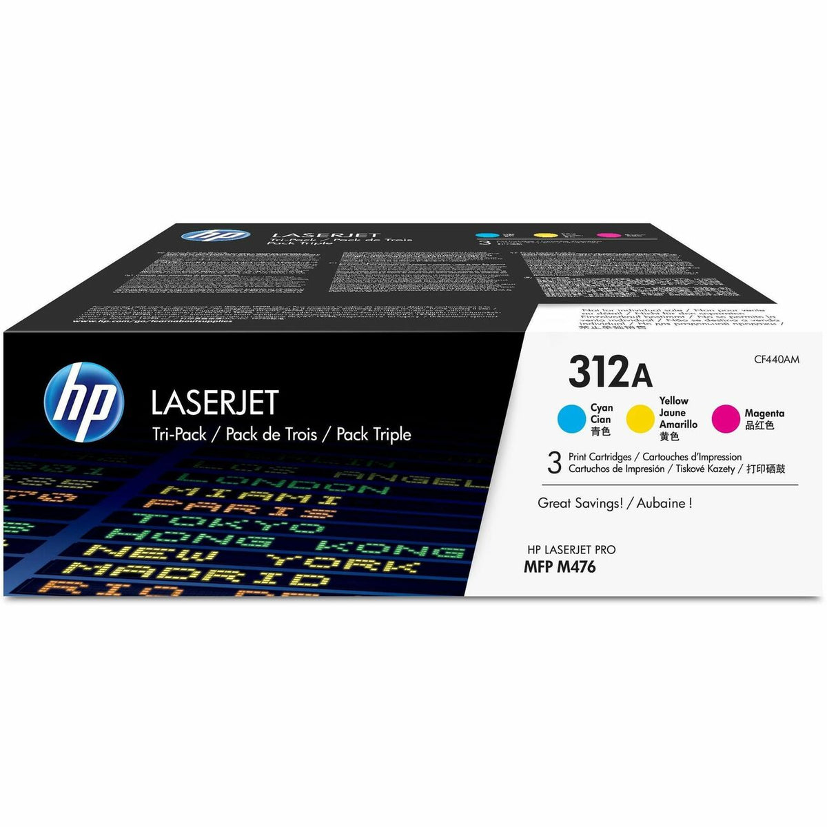 HP Crtdg Lsr Hp312A 3Pk C M&Y