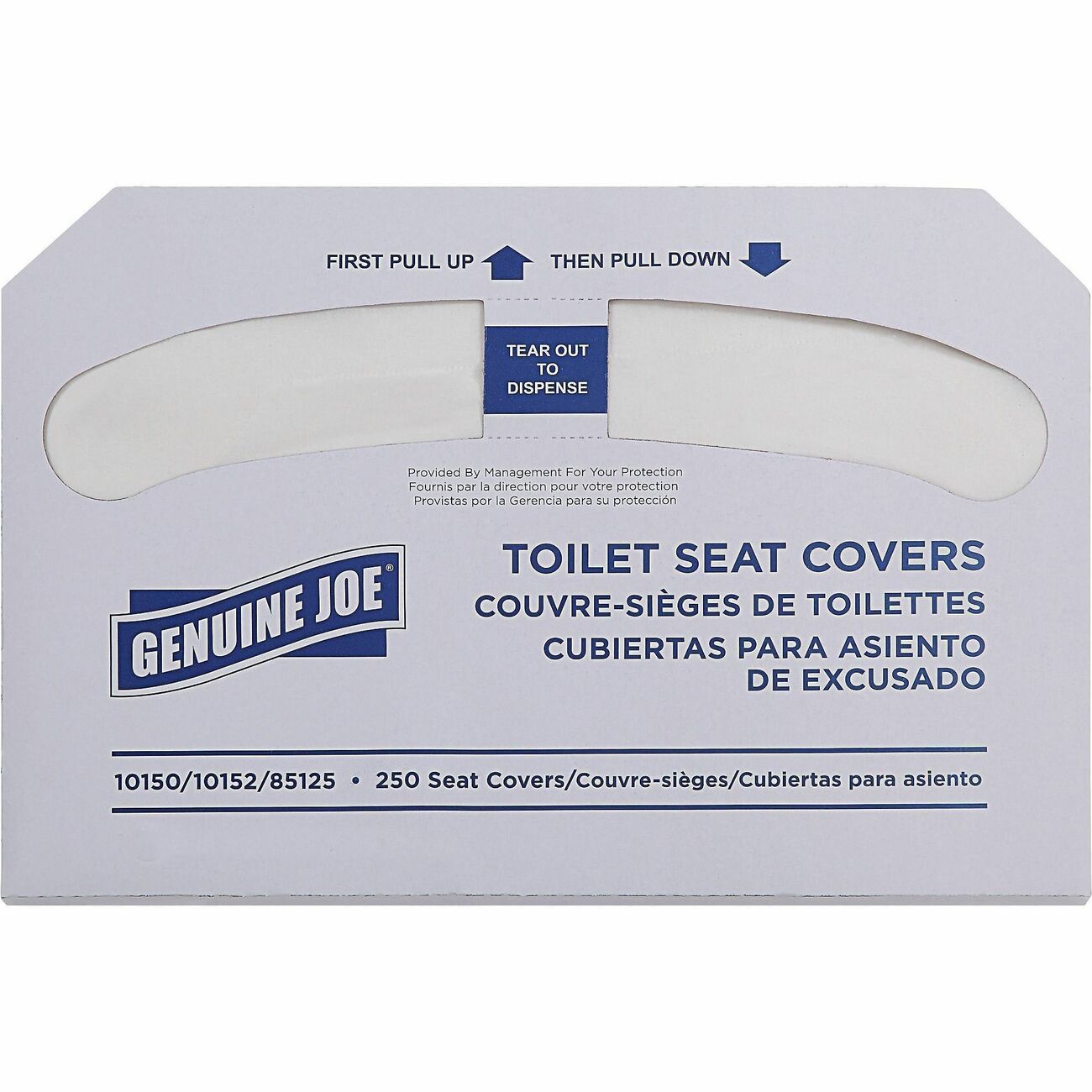 Genuine Joe Cover Toilet Seat 1/2 Fold