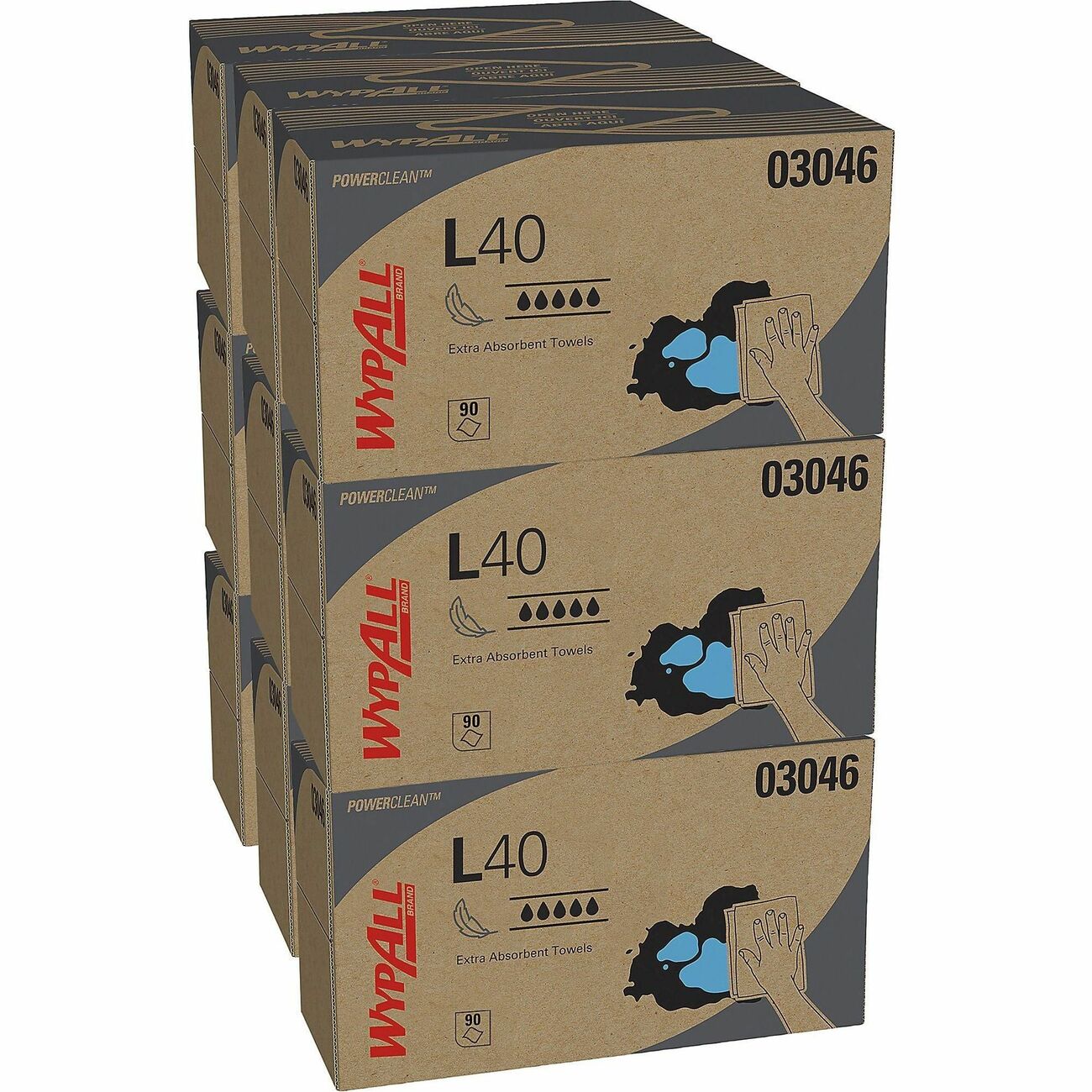Kimberly-Clark Professional Wipers Wypall L40 Pop-Up