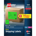 Avery Label Shpng Neon 8.5X11 Grn