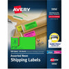 Avery Label Shipping Neon 2X4 Ast