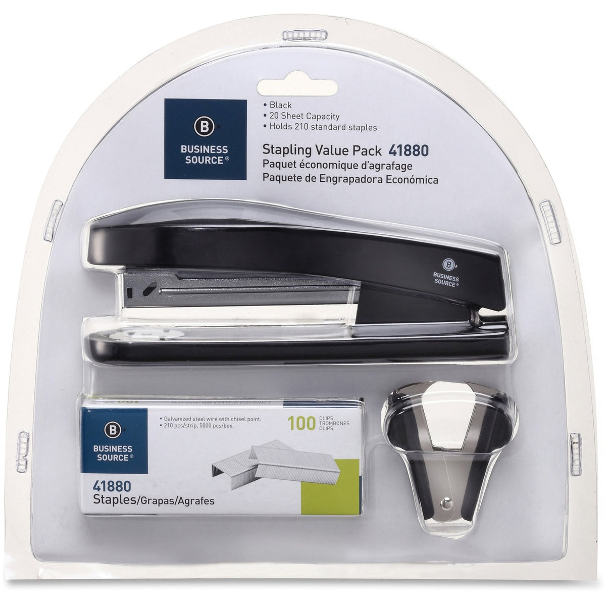 Business Source Kit Stapler Full Valuepack