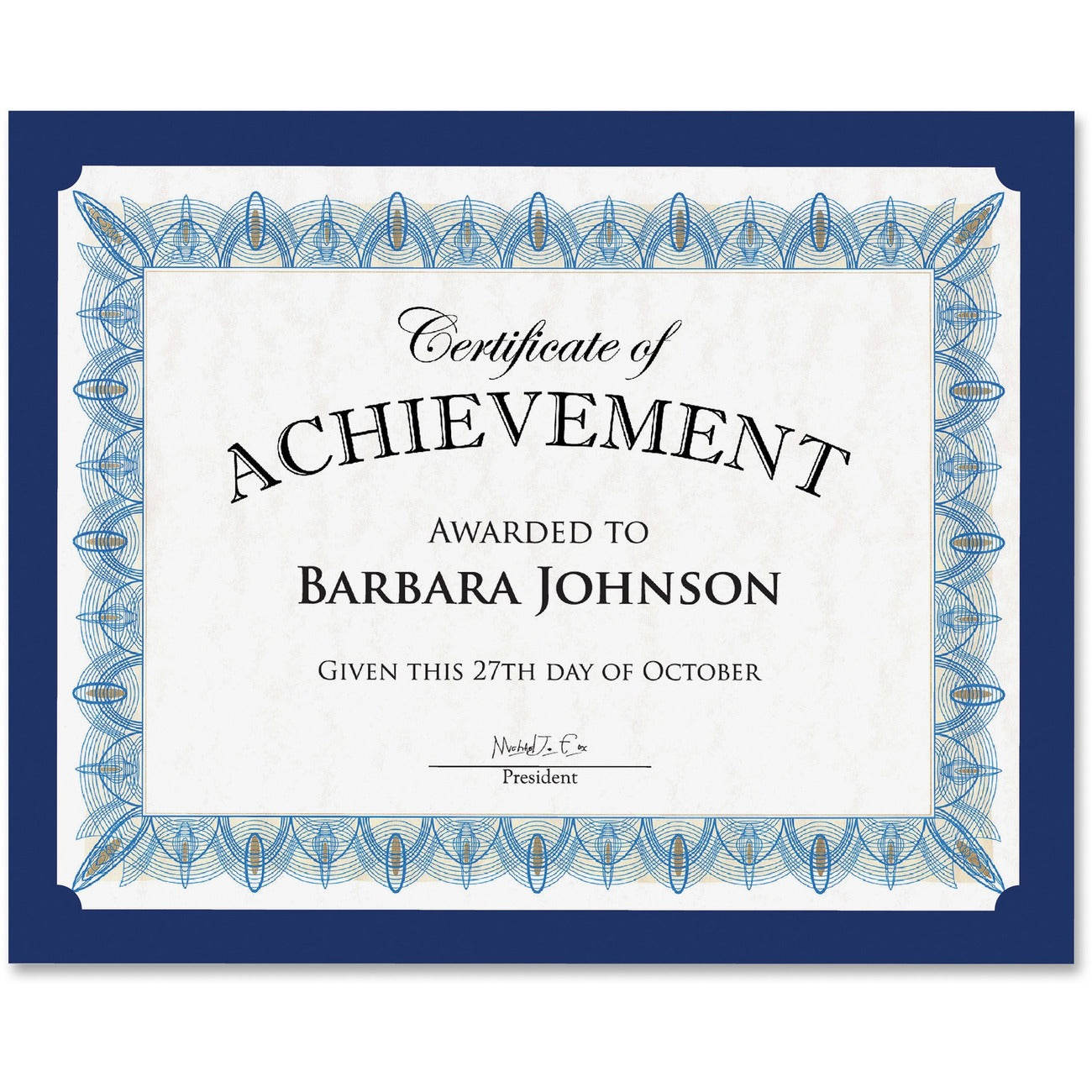 Holder Certificate Navy