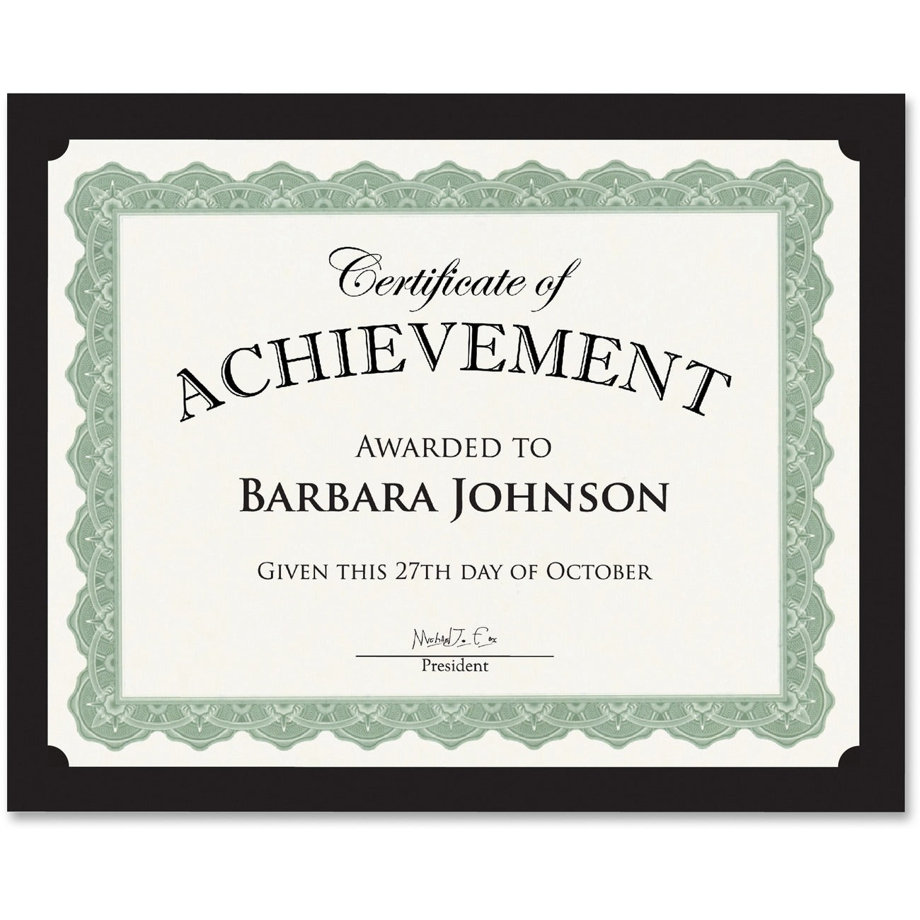 Holder Certificate Black