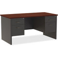 Lorell Fortress Modular Series Double-Pedestal Desk