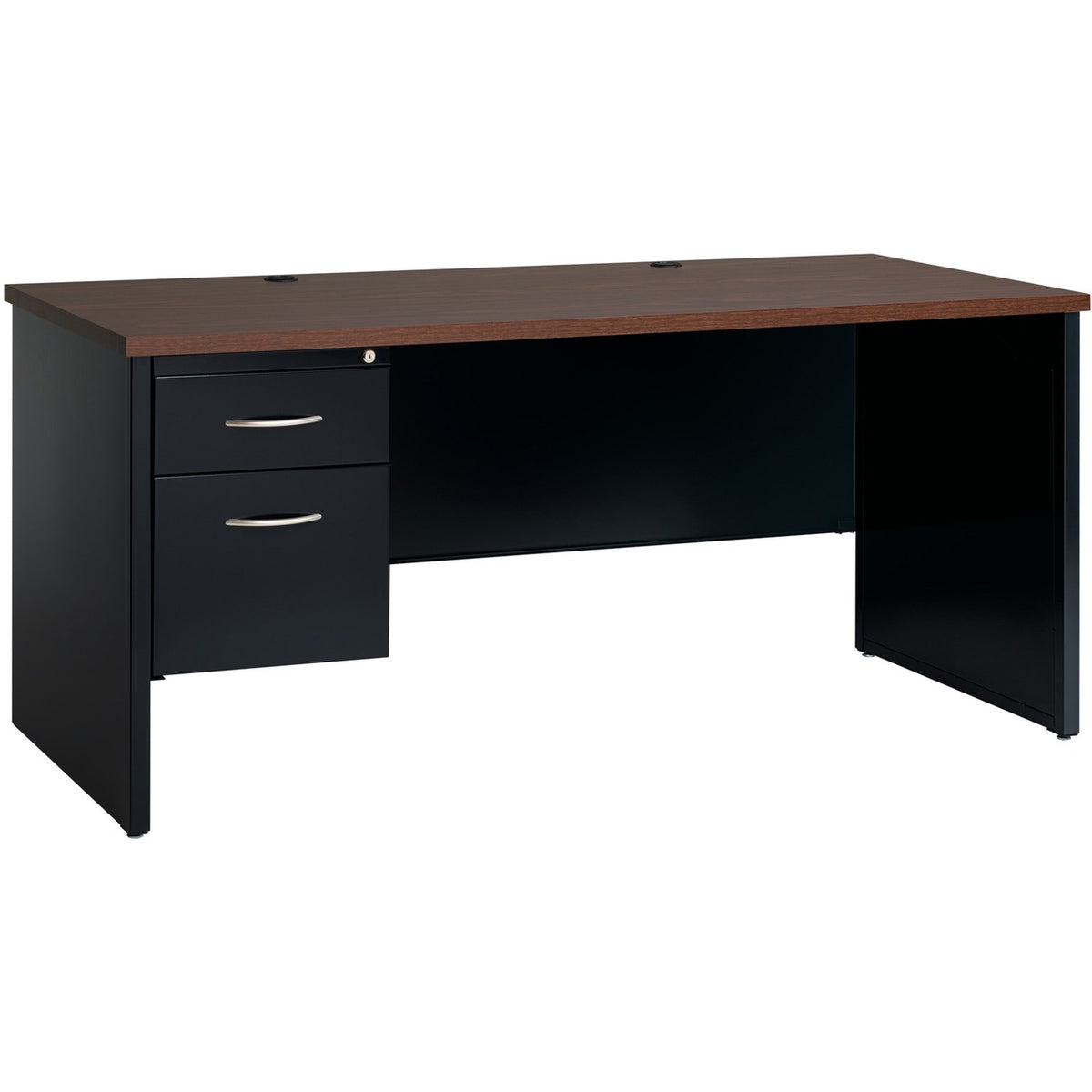 Lorell Fortress Modular Series Left-Pedestal Desk
