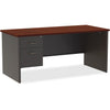 Lorell Fortress Modular Series Left-Pedestal Desk