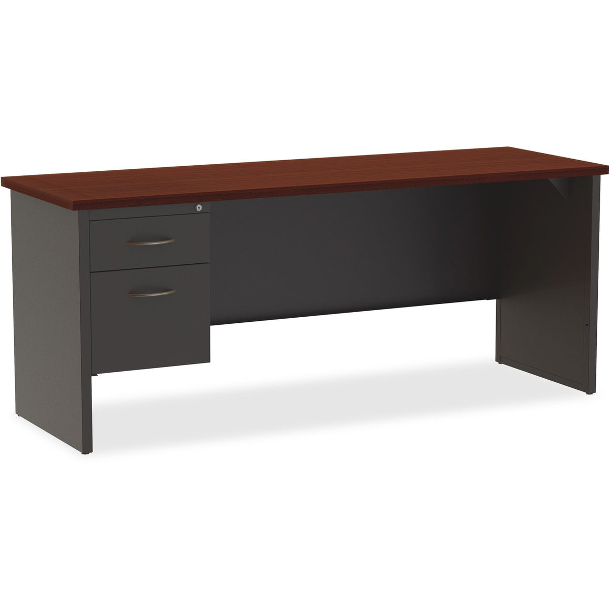 Lorell Fortress Modular Series Left-pedestal Credenza