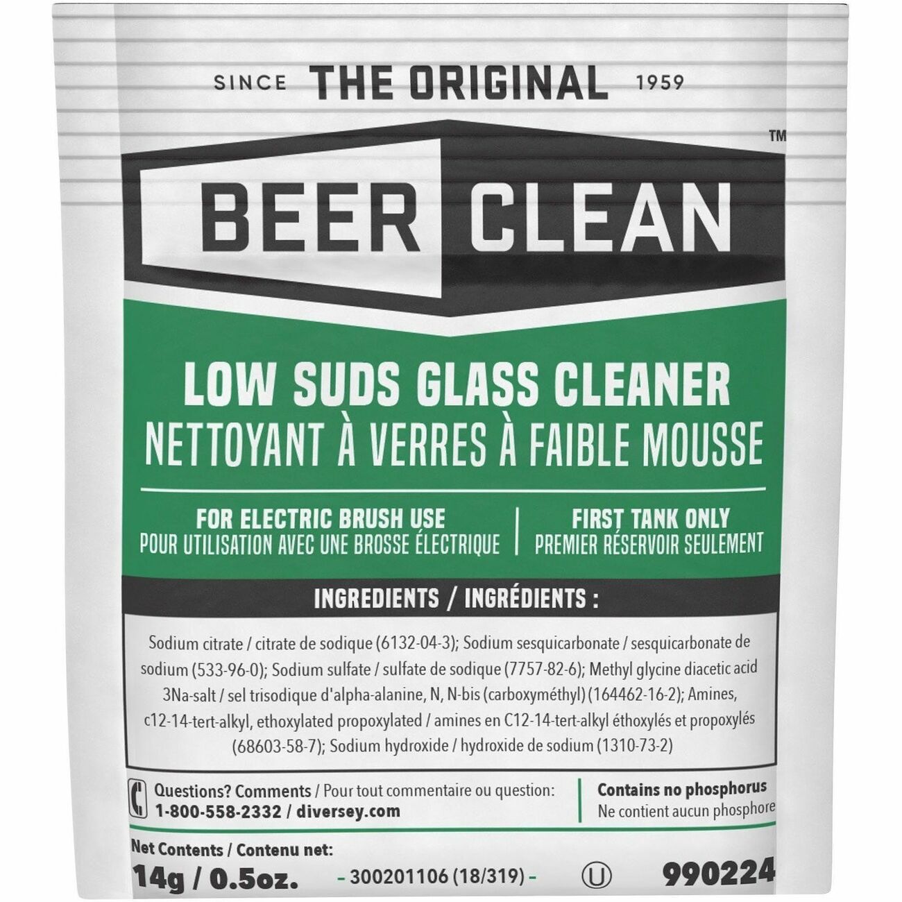 Diversey Cleaner Glassware 100Ct