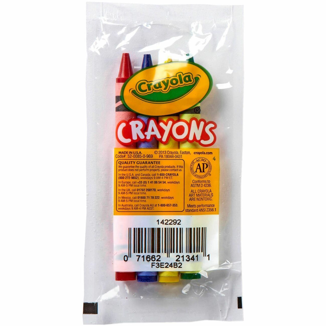 Crayola Crayons Cello Pack 4Ct