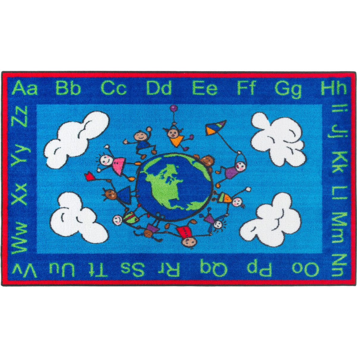 Rug Happy World 4X6 Rect