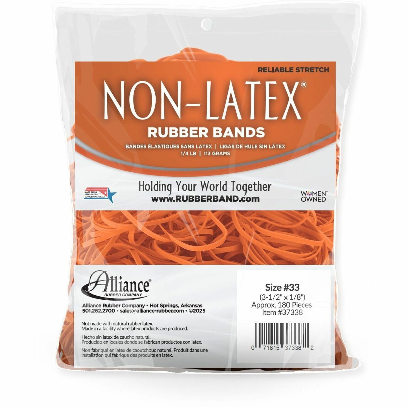 Rubberbands #33 1/4 Lb