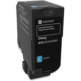 Lexmark Unison Original High Yield Laser Toner Cartridge - Cyan - 1 Each