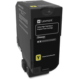 Lexmark Unison Original High Yield Laser Toner Cartridge - Yellow - 1 Each